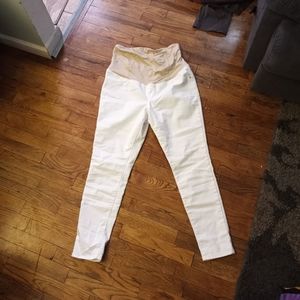 **3 for $15** - White Maternity Pants